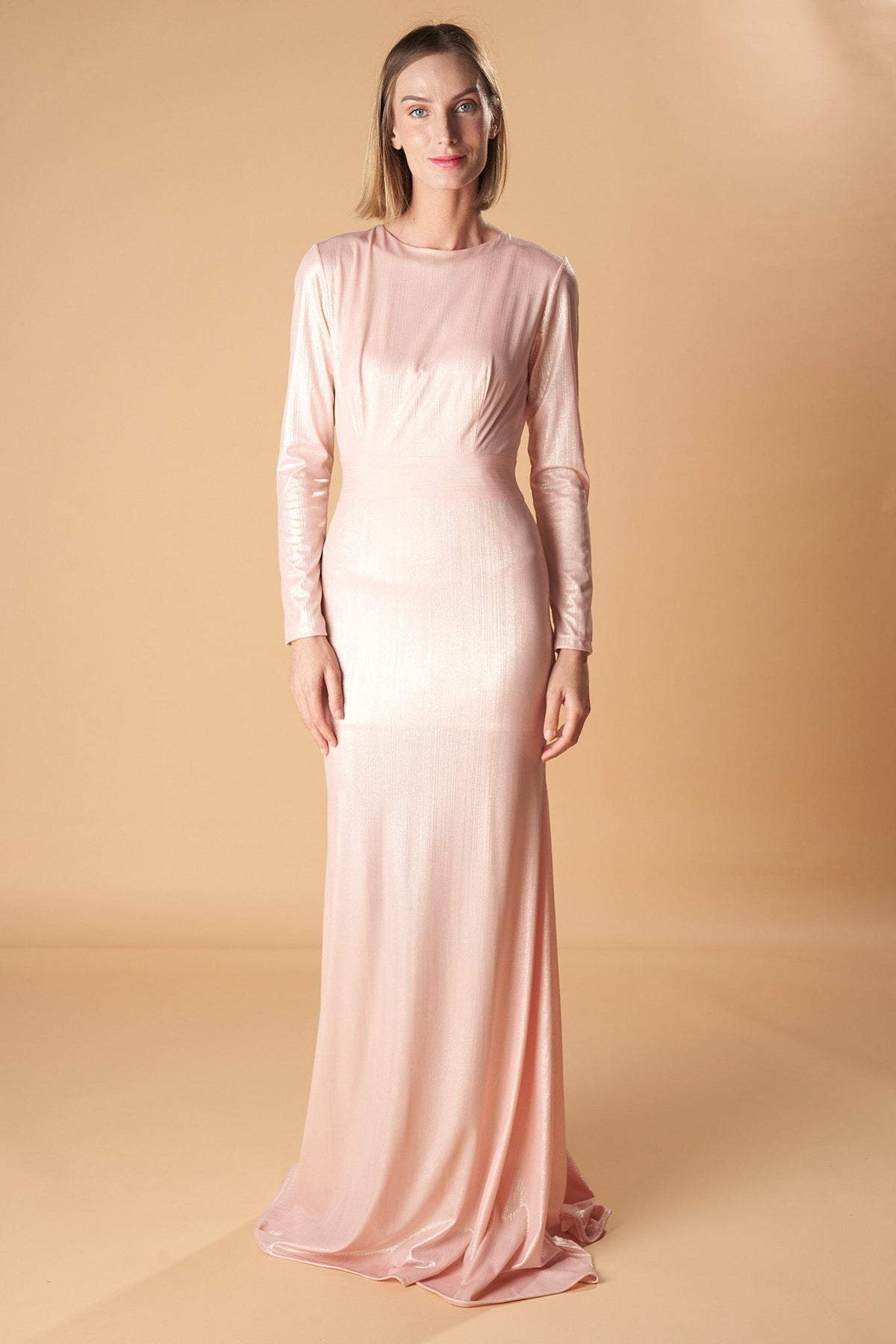 Vestido largo Verona de manga larga