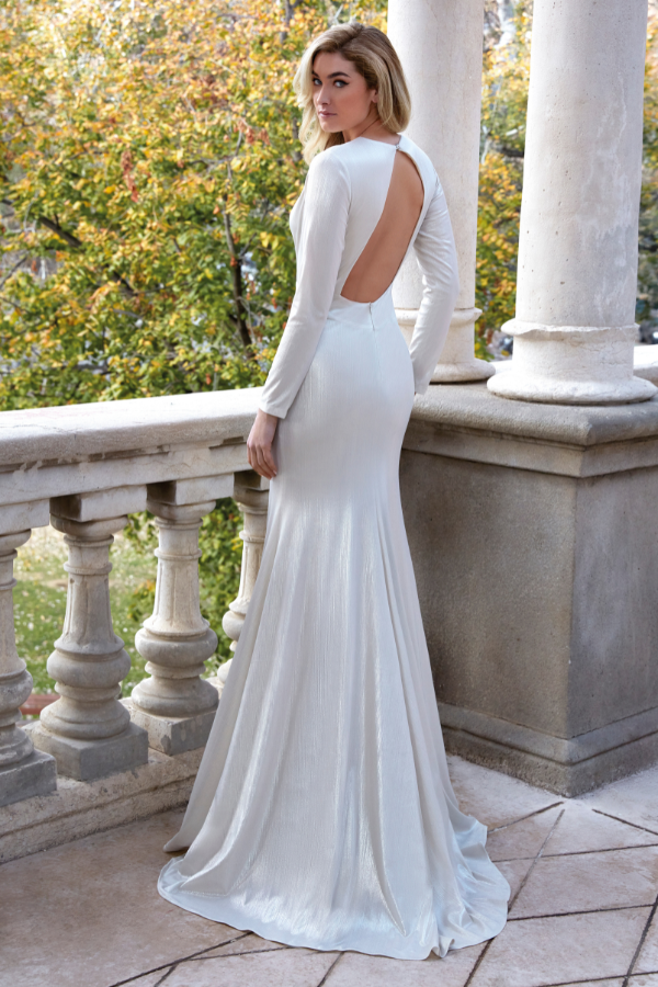 Vestido largo Verona de manga larga