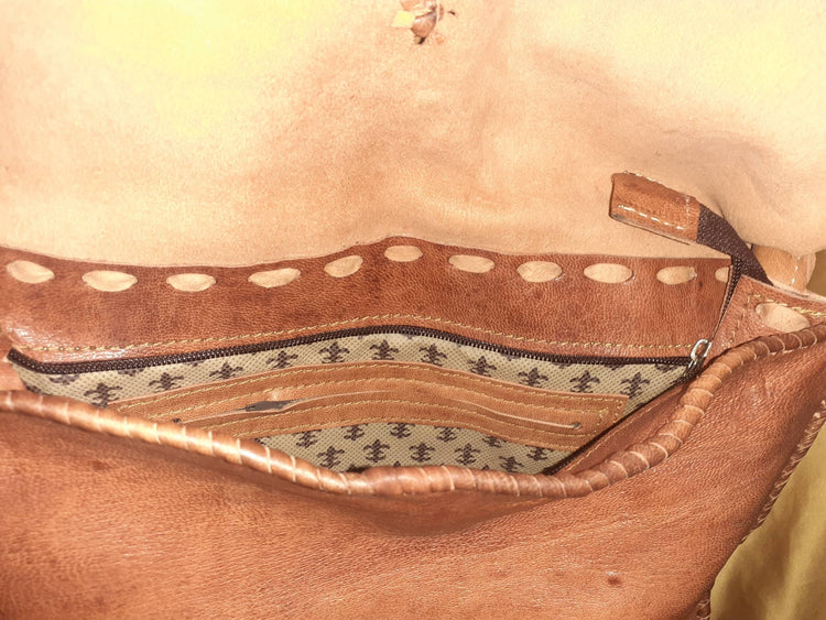 Bolso cuadrado grande de cuerno