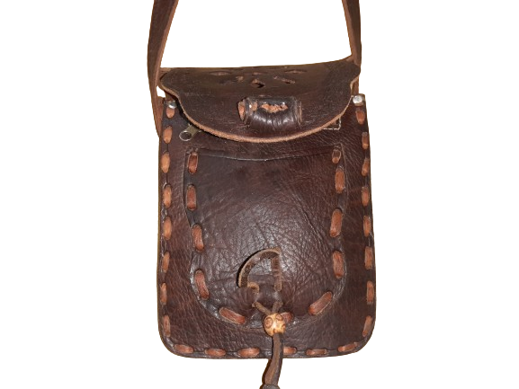 Bolso alargado combinado de cuerda con bola