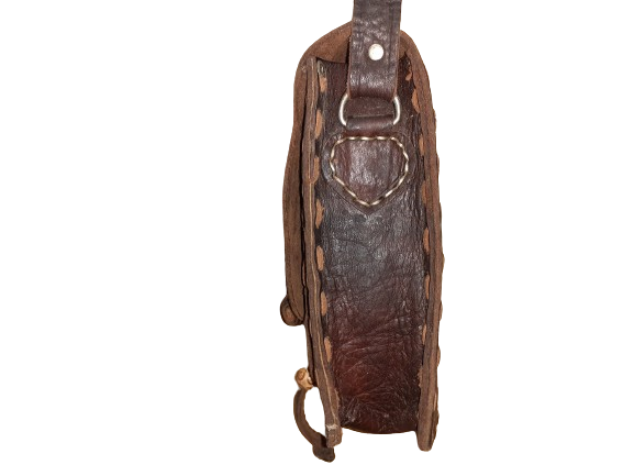 Bolso alargado combinado de cuerda con bola