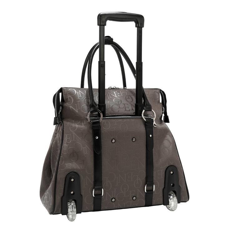Bolso con ruedas Monograma – Gris oscuro