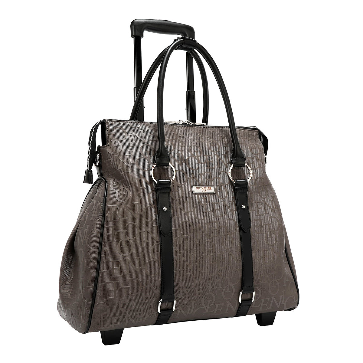 Bolso con ruedas Monograma – Gris oscuro